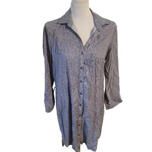 Bella dahl shirt dress cheetah size large
